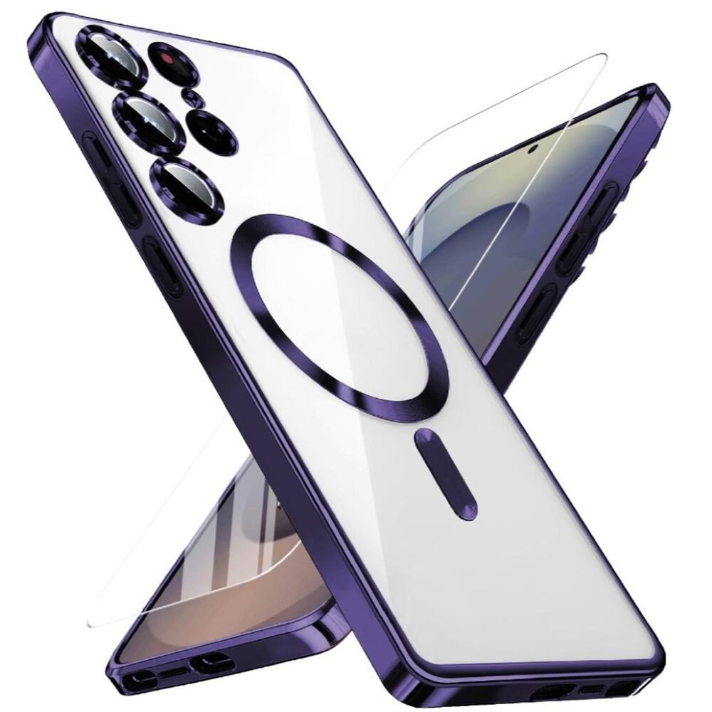 Samsung Galaxy S25 Ultra Case with 2X Screen Protector & Camera Protection,